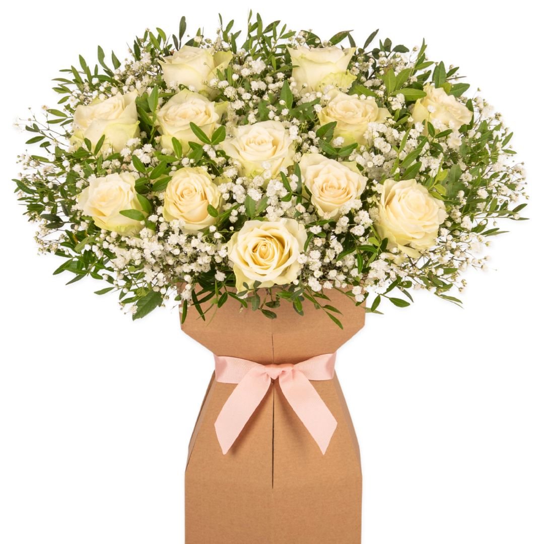 Pure Grace Dozen White Roses - flowers