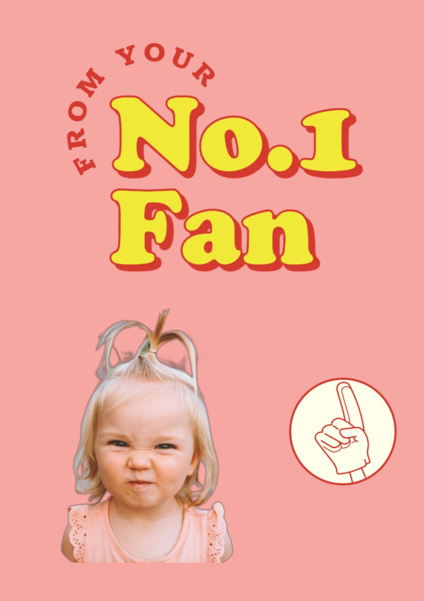 Number #1 Fan - card